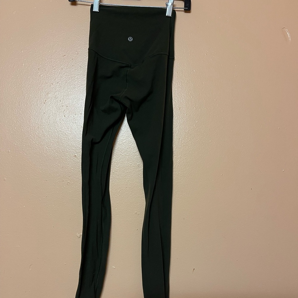 Lululemon Align High Rise Leggings Size 2 Olive Green - Picture 1 of 6